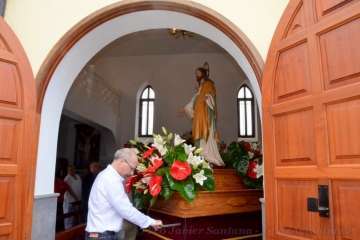 Misa y procesión del Sagrado Corazón de Jesús en La Higuera Canaria (Foto Francisco Javier Santana)